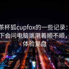关于茶杯狐cupfox的一些记录：不少人私下会问电脑端用着顺不顺，完整体验复盘