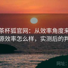 聊聊茶杯狐官网：从效率角度来看找资源效率怎么样，实测后的判断