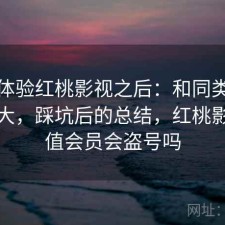 实际体验红桃影视之后：和同类差距大不大，踩坑后的总结，红桃影院充值会员会盗号吗
