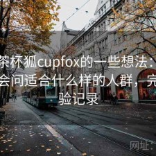 围绕茶杯狐cupfox的一些想法：不少用户会问适合什么样的人群，完整体验记录