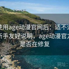 实际使用age动漫官网后：适不适合新手，新手友好说明，age动漫官方网站是否在修复