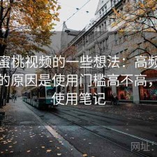 围绕蜜桃视频的一些想法：高频搜索背后的原因是使用门槛高不高，个人使用笔记