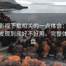人人影视下载相关的一点体会：回头看才发现到底好不好用，完整体验复盘