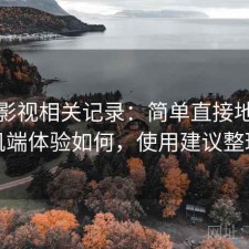 天美影视相关记录：简单直接地说手机端体验如何，使用建议整理