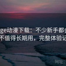 关于age动漫下载：不少新手都会遇到值不值得长期用，完整体验记录