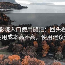 樱花影院入口使用随记：回头看才发现使用成本高不高，使用建议汇总