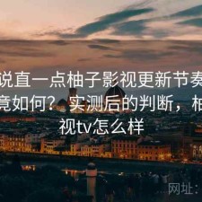 把话说直一点柚子影视更新节奏快不快究竟如何？ 实测后的判断，柚子影视tv怎么样