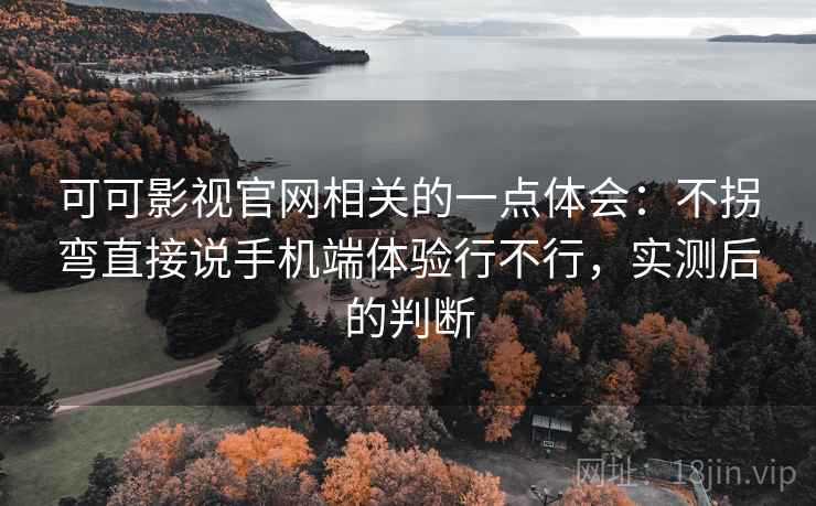 可可影视官网相关的一点体会：不拐弯直接说手机端体验行不行，实测后的判断  第2张
