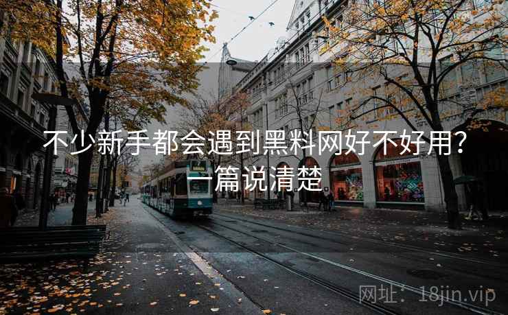 不少新手都会遇到黑料网好不好用?一篇说清楚 第2张 不少新手都会遇到黑料网好不好用?一篇说清楚 第2张